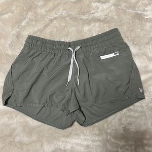 Vuori Athletic Running Workout Shorts Elastic Waist